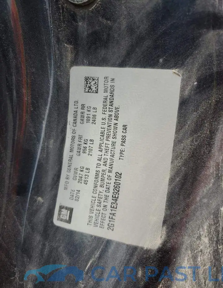 2G1FA1E34E9260102# 12