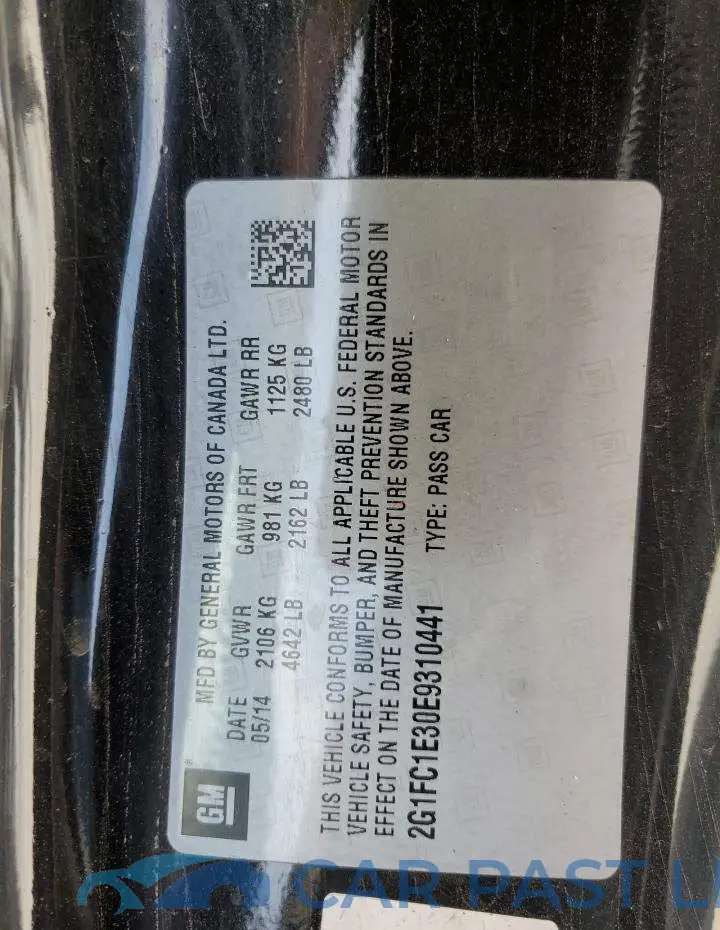 2G1FC1E30E9310441# 12