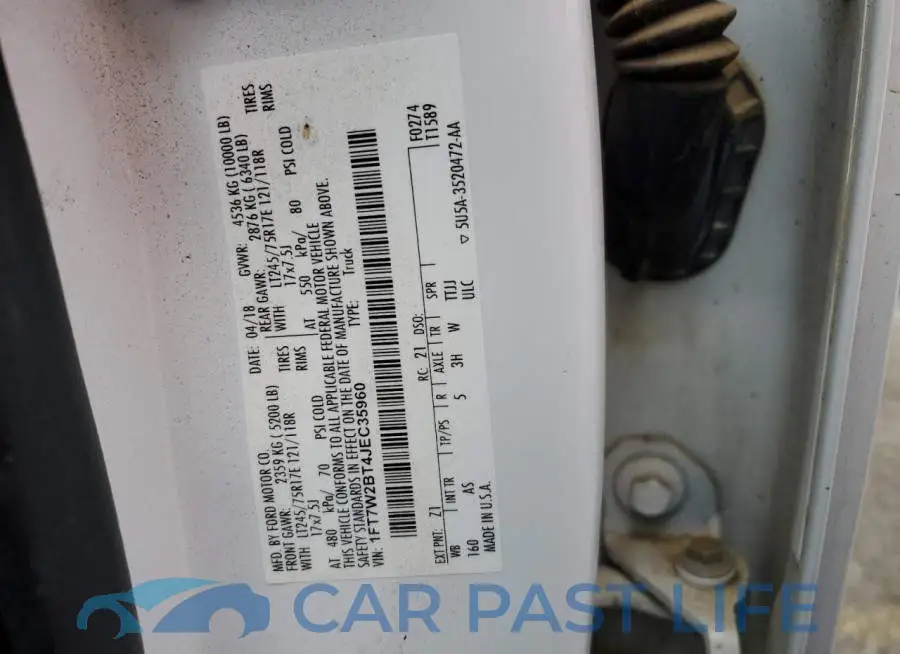 1FT7W2BT4JEC35960# 12