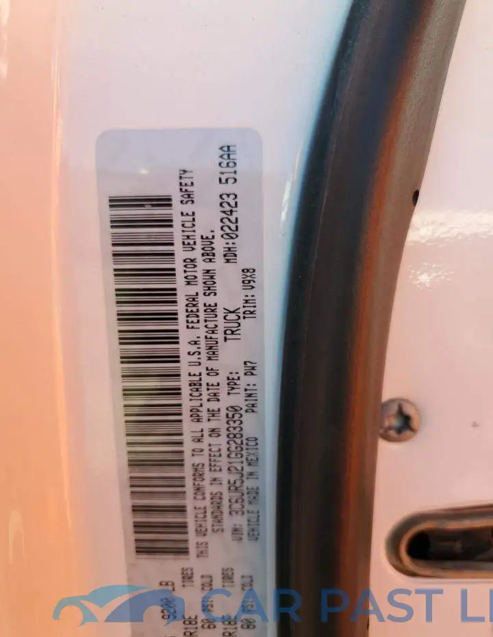 3C6UR5J21GG283350# 12