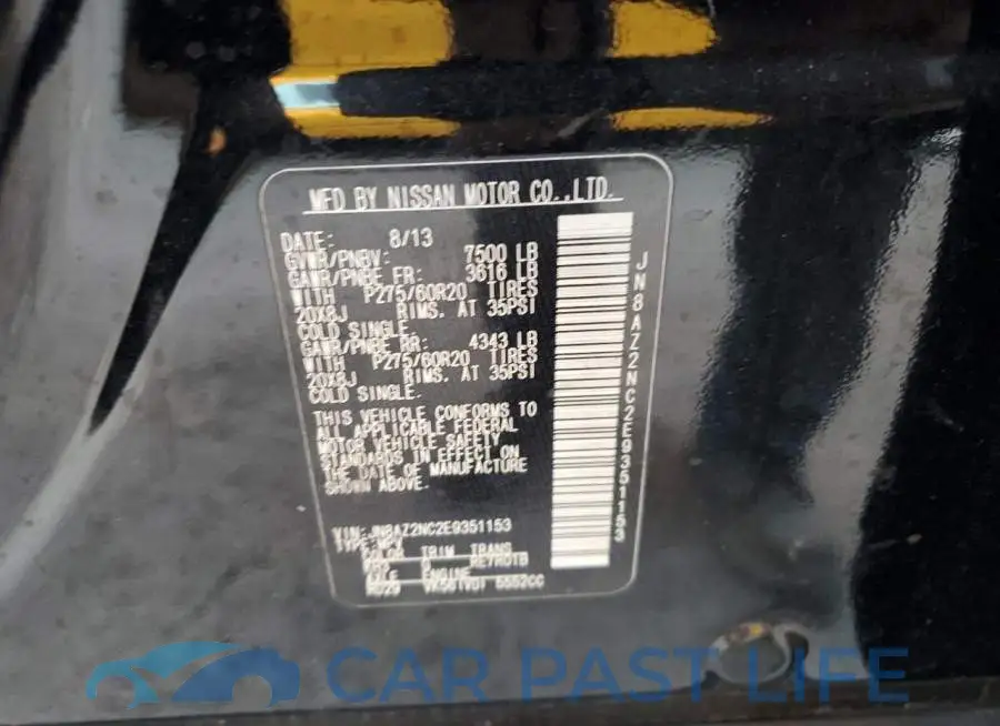 JN8AZ2NC2E9351153# 12