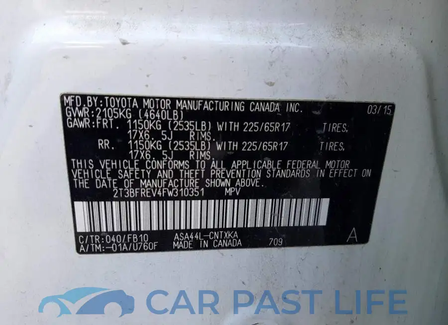 2T3BFREV4FW310351# 13