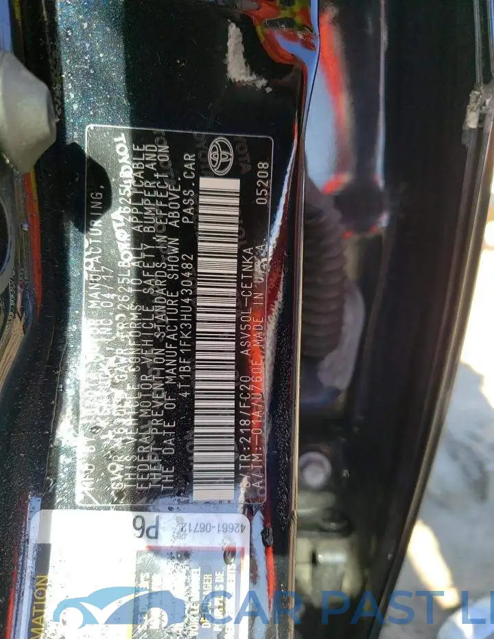 4T1BF1FK3HU430482# 13