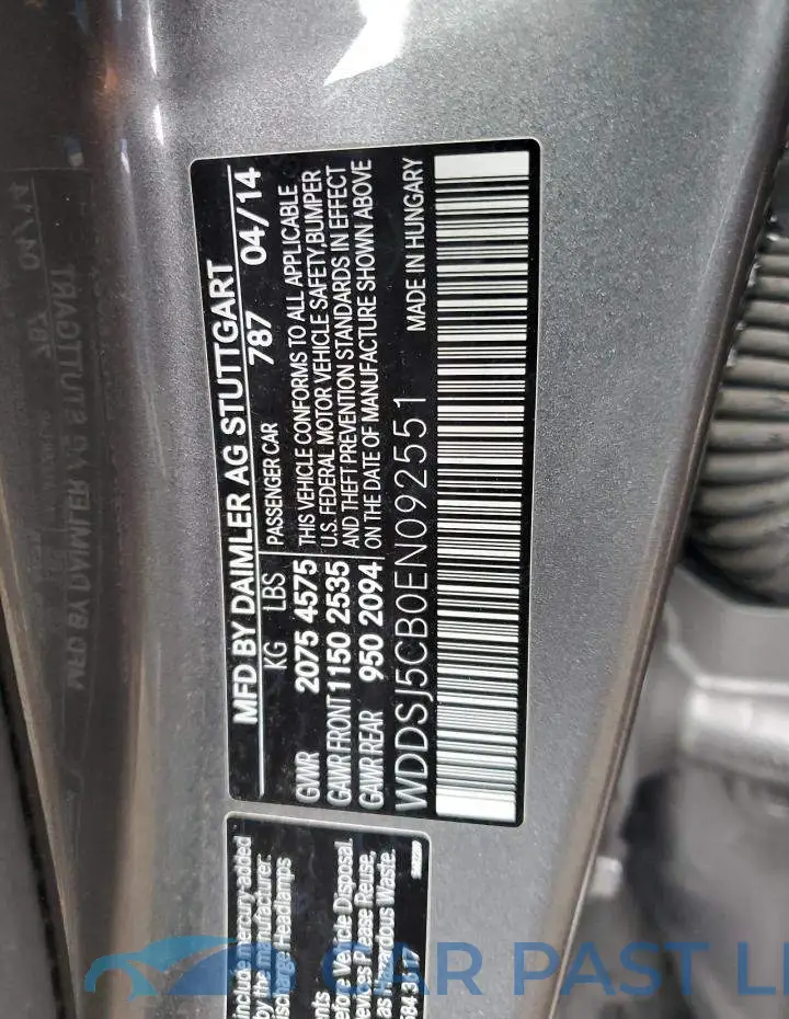 WDDSJ5CB0EN092551# 13