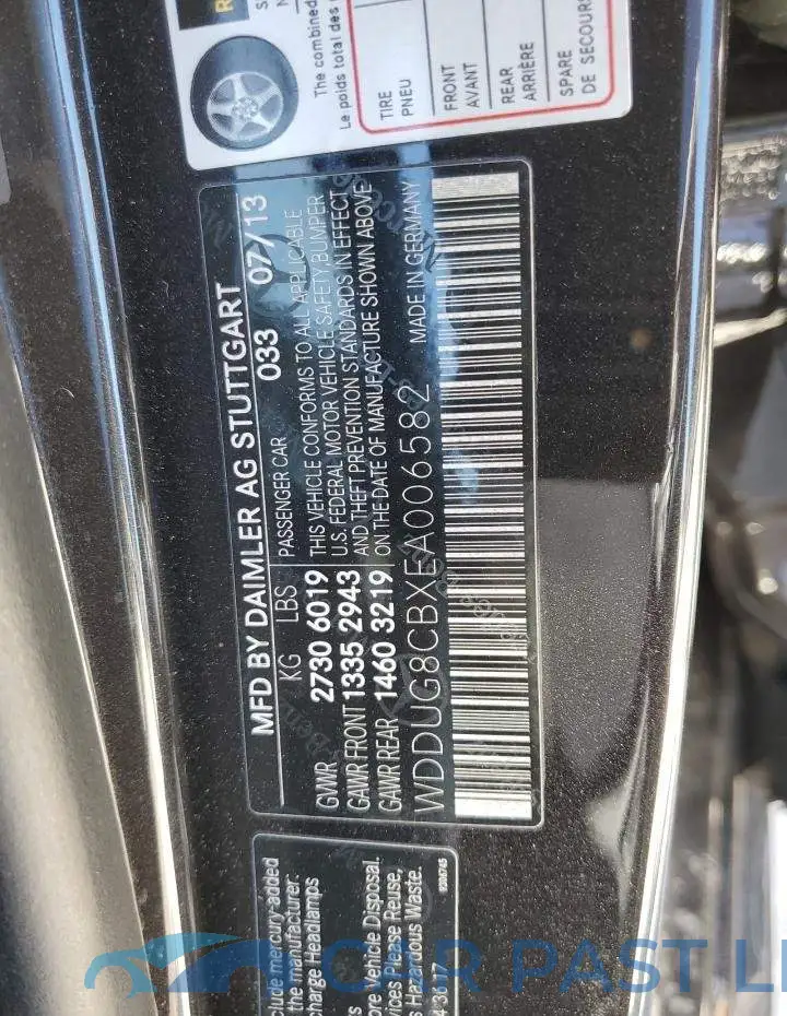 WDDUG8CBXEA006582# 12