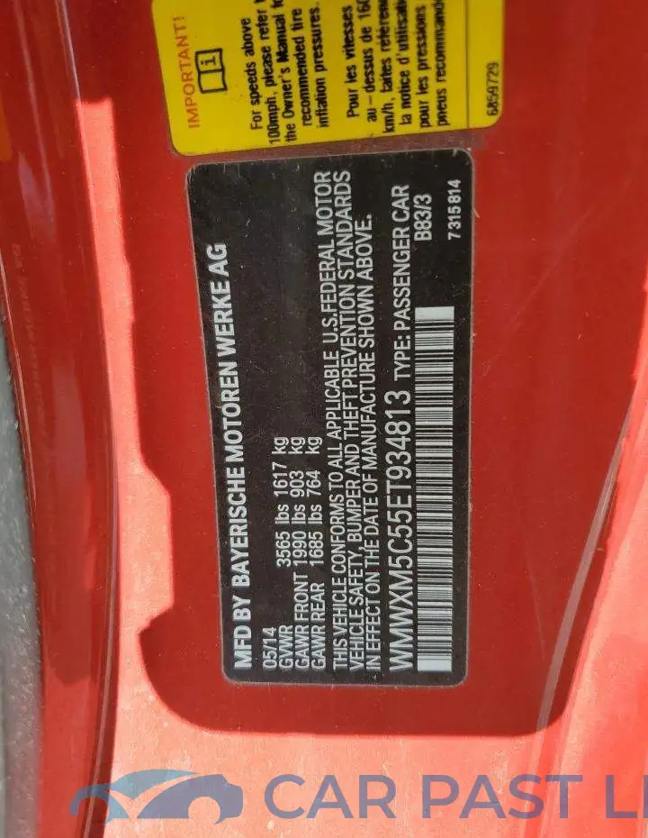 WMWXM5C55ET934813# 12