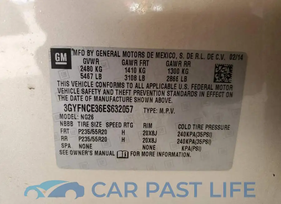 3GYFNCE36ES632057# 13