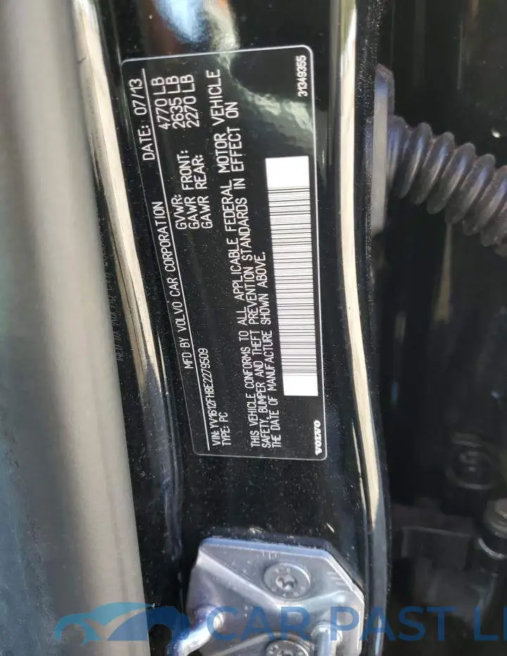 YV1612FH8E2279509# 12