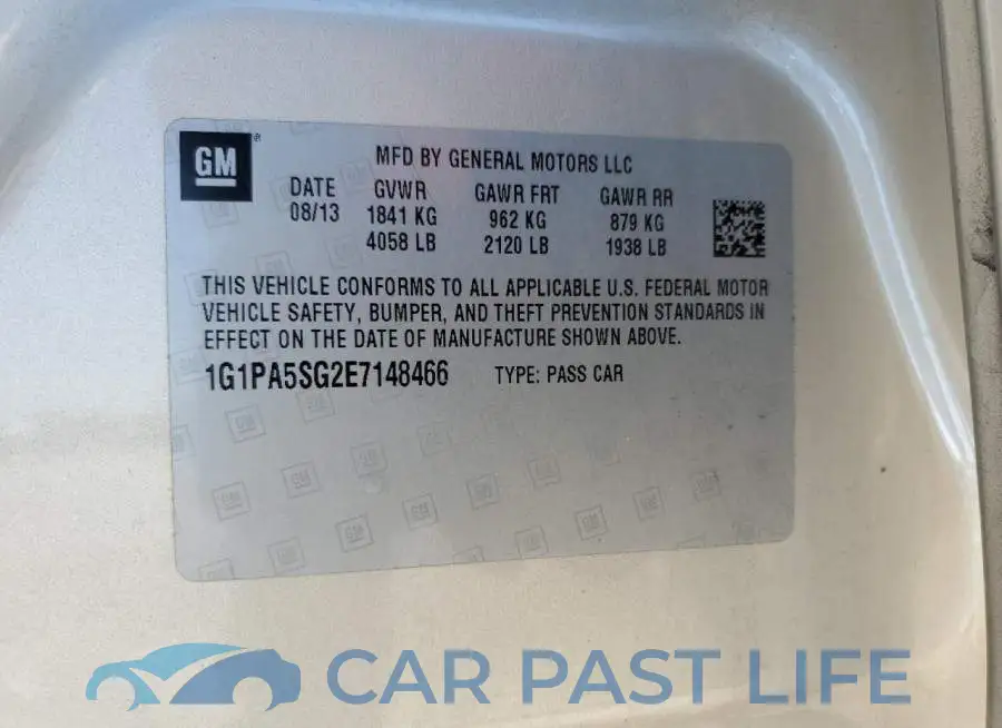1G1PA5SG2E7148466# 12