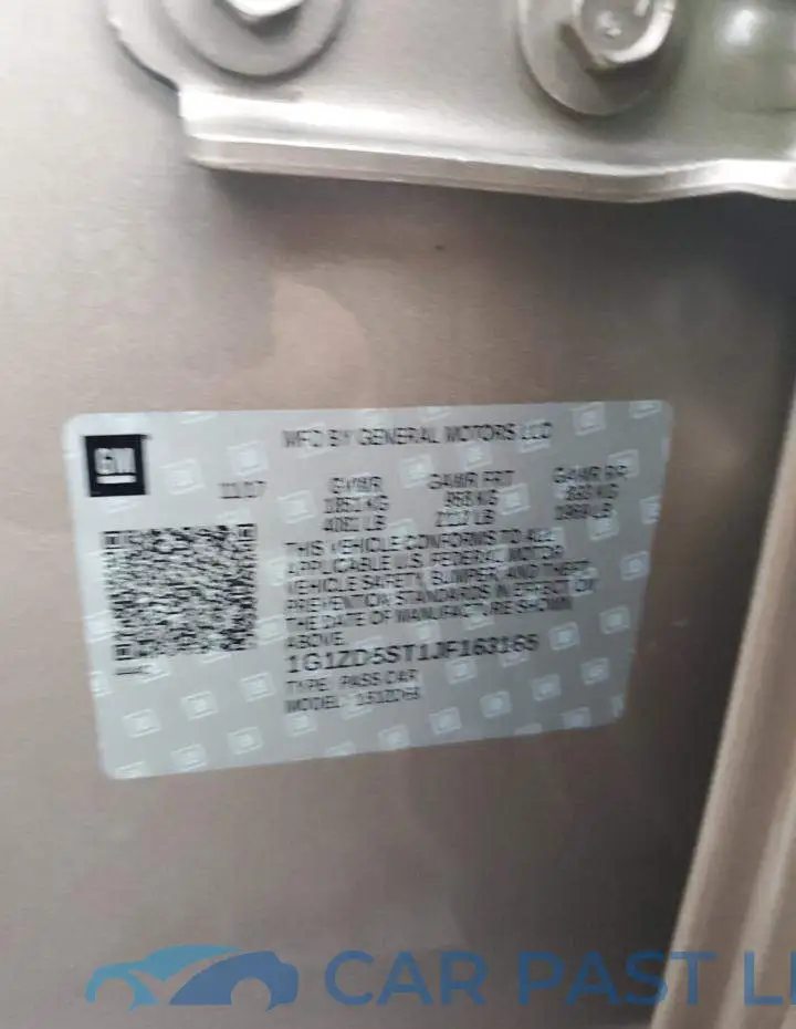 1G1ZD5ST1JF163165# 12