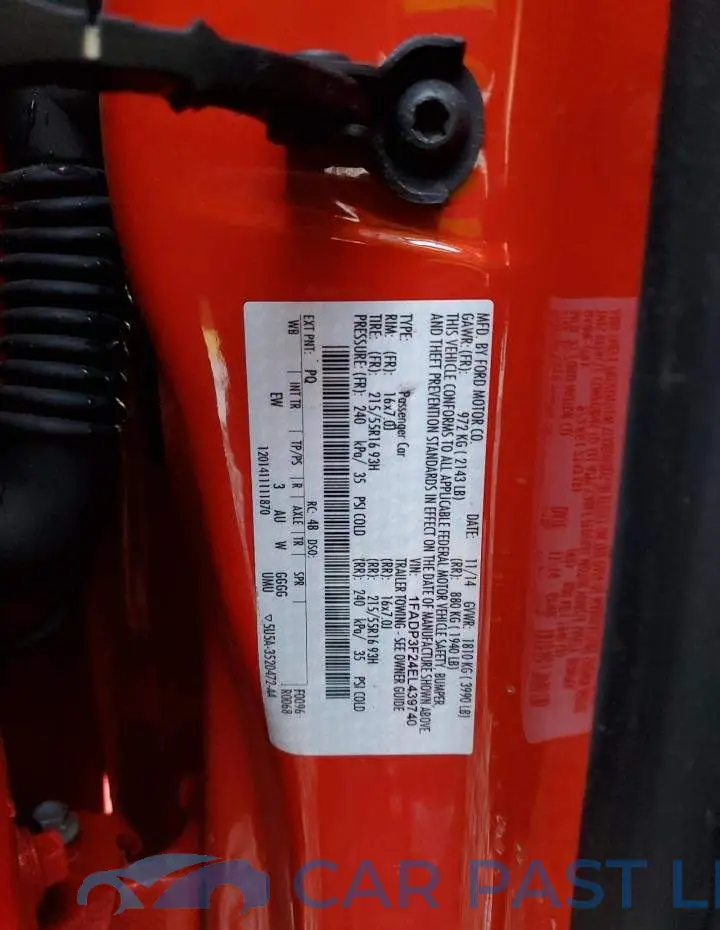 1FADP3F24EL439740# 12