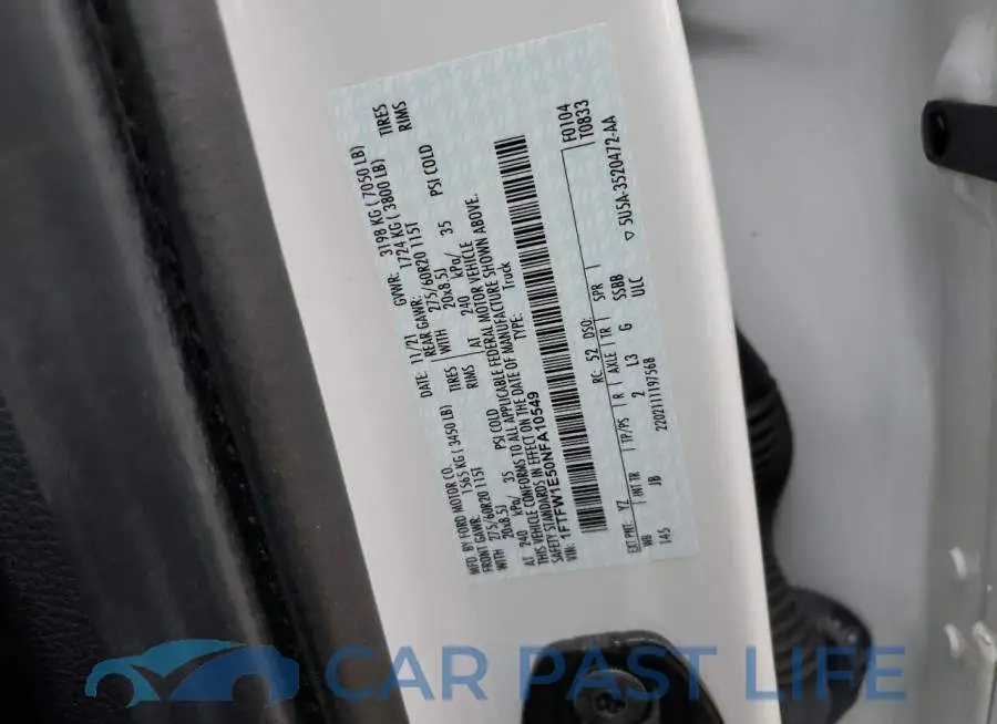 1FTFW1E50NFA10549# 13