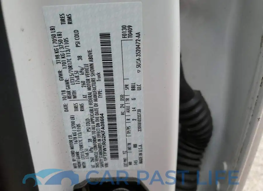 1FTFW1RG2KFA08664# 12