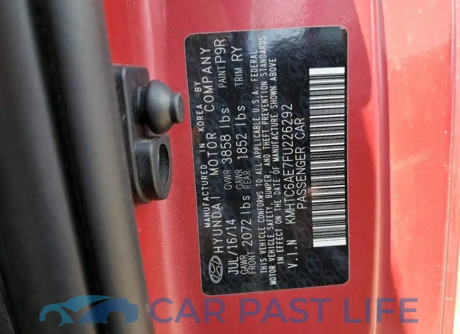 KMHTC6AE7FU226292# 12