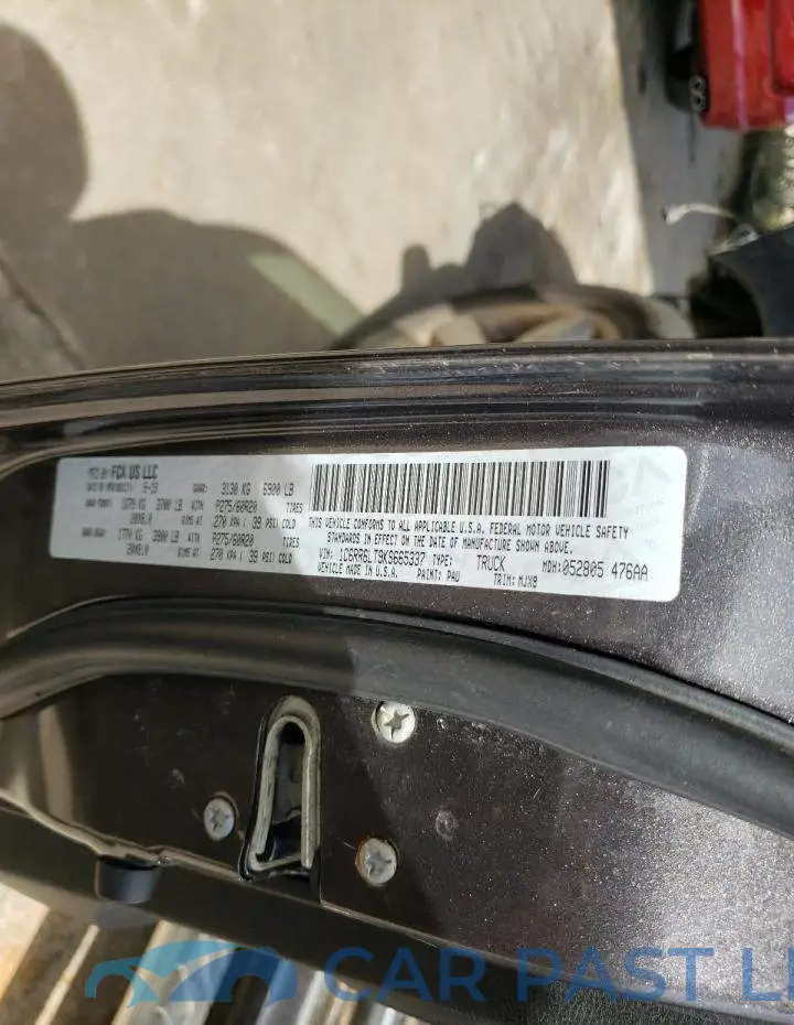 1C6RR6LT9KS665337# 12