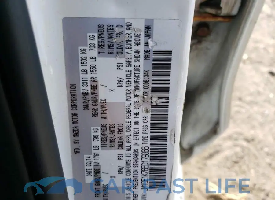 JM1DE1KZ6E0179866# 12