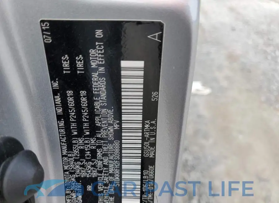 5TDKKRFH2FS098880# 12