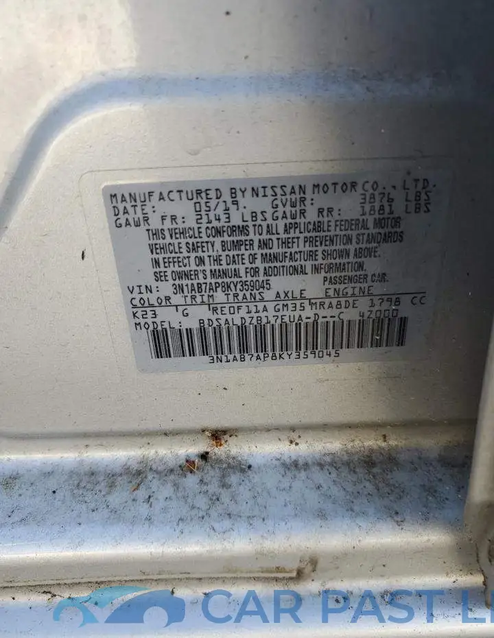 3N1AB7AP8KY359045# 12