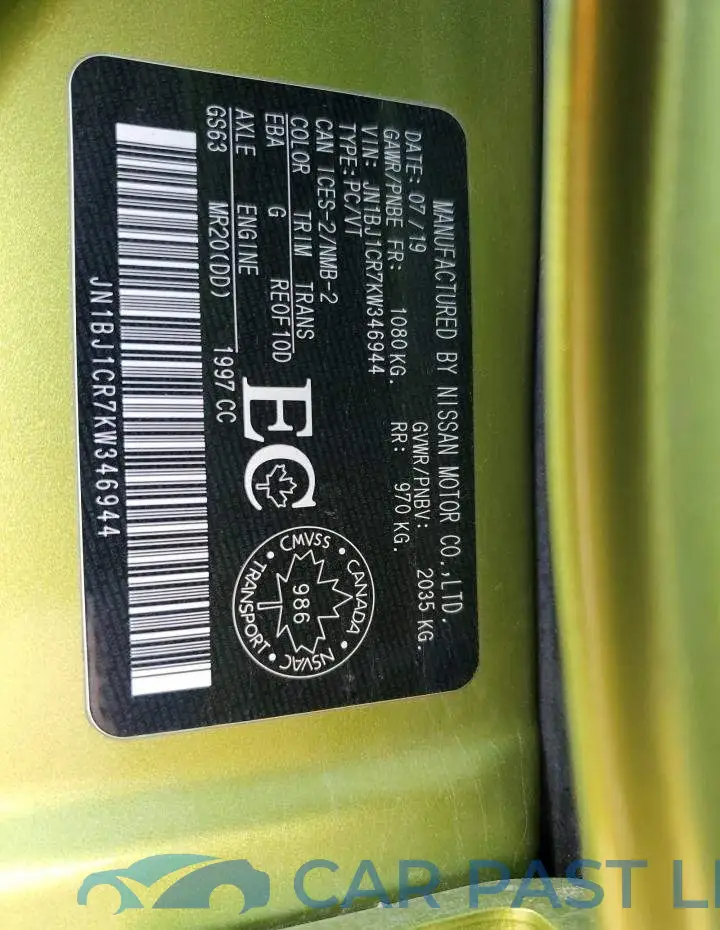 JN1BJ1CR7KW346944# 13