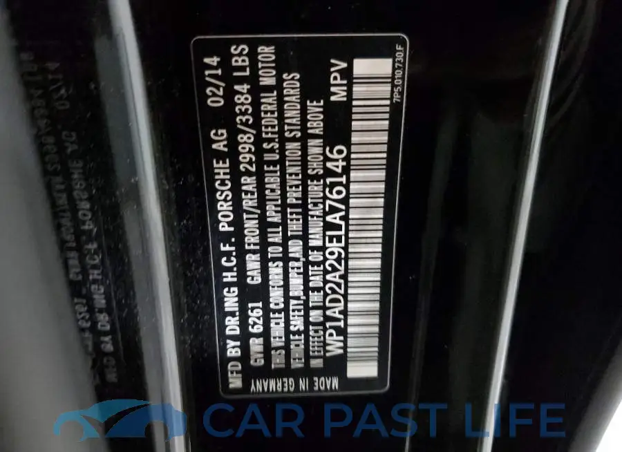 WP1AD2A29ELA76146# 13