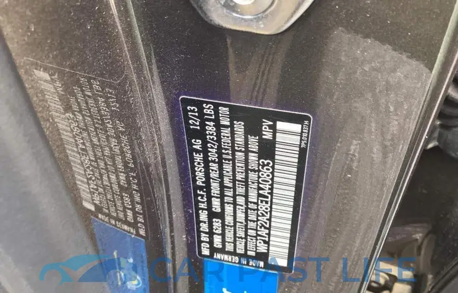 WP1AF2A28ELA40863# 10