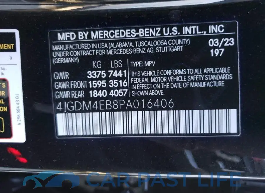 4JGDM4EB8PA016406# 12