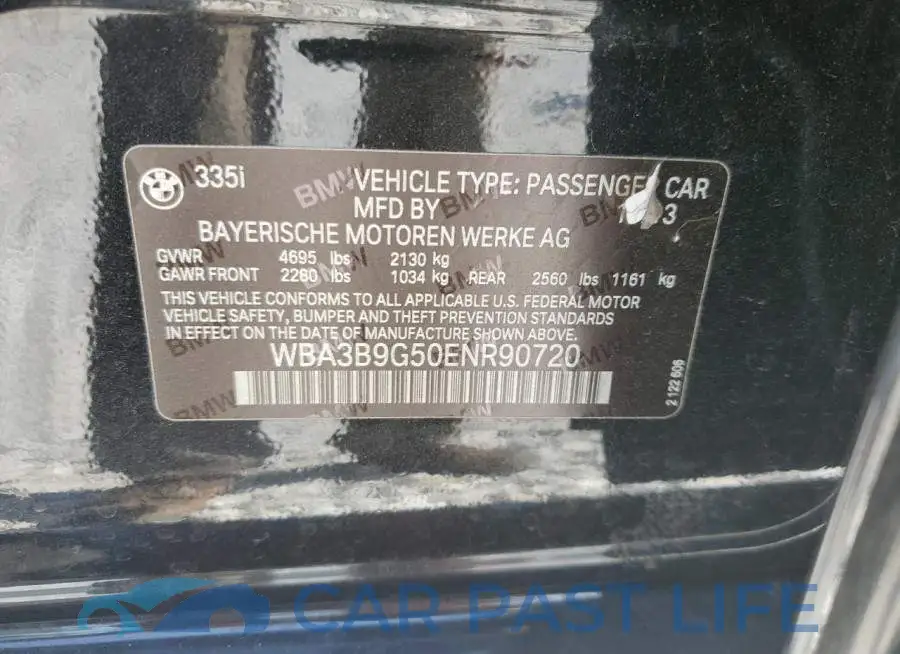 WBA3B9G50ENR90720# 12
