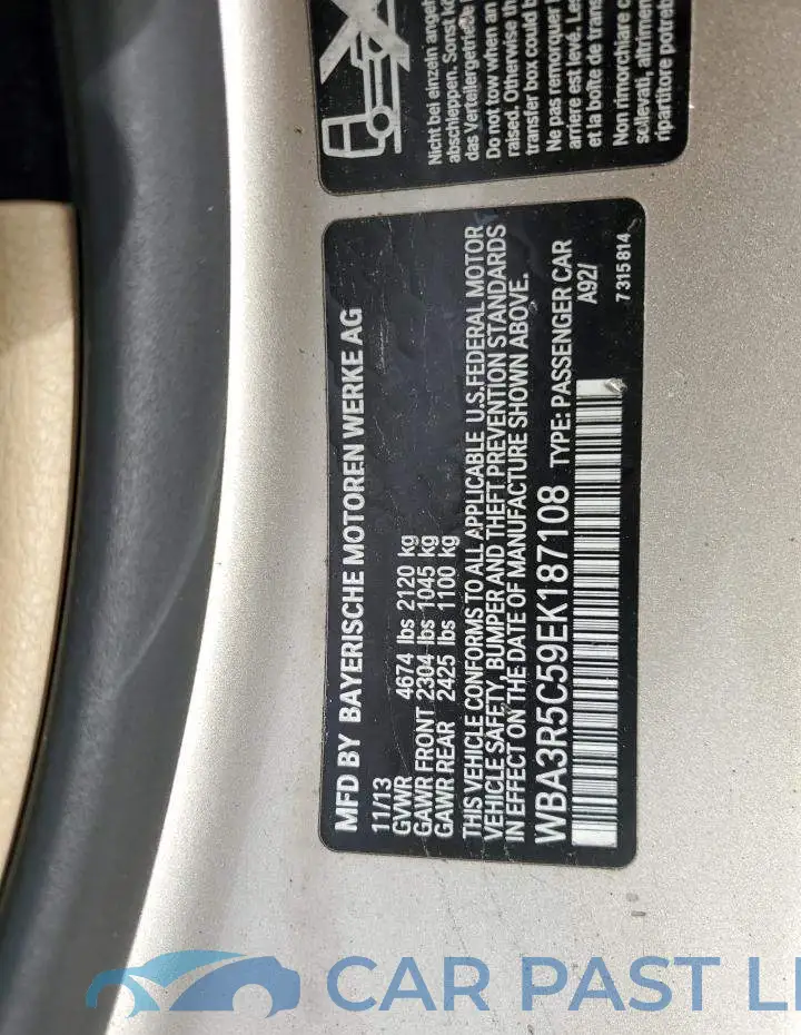 WBA3R5C59EK187108# 12