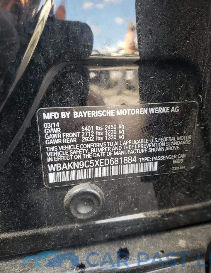 WBAKN9C5XED681884# 12