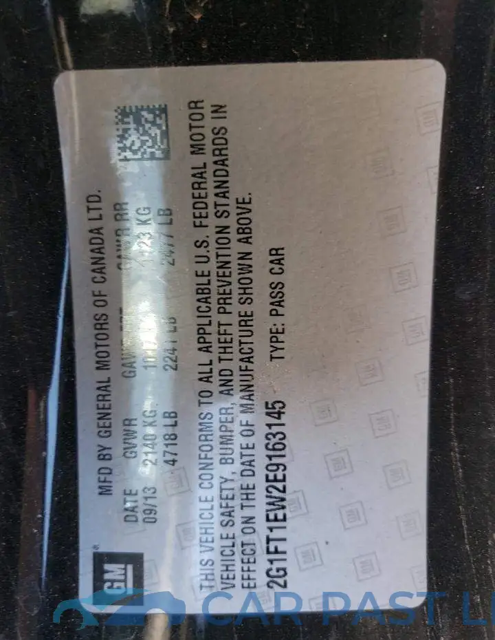 2G1FT1EW2E9163145# 13