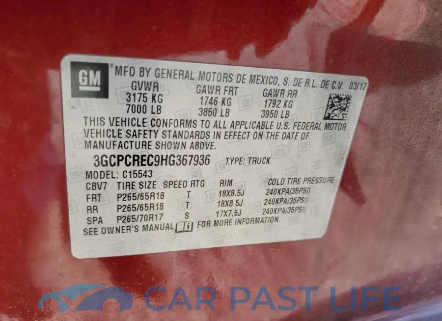 3GCPCREC9HG367936# 12