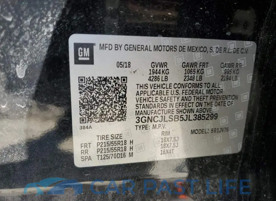 3GNCJLSB5JL385299# 13