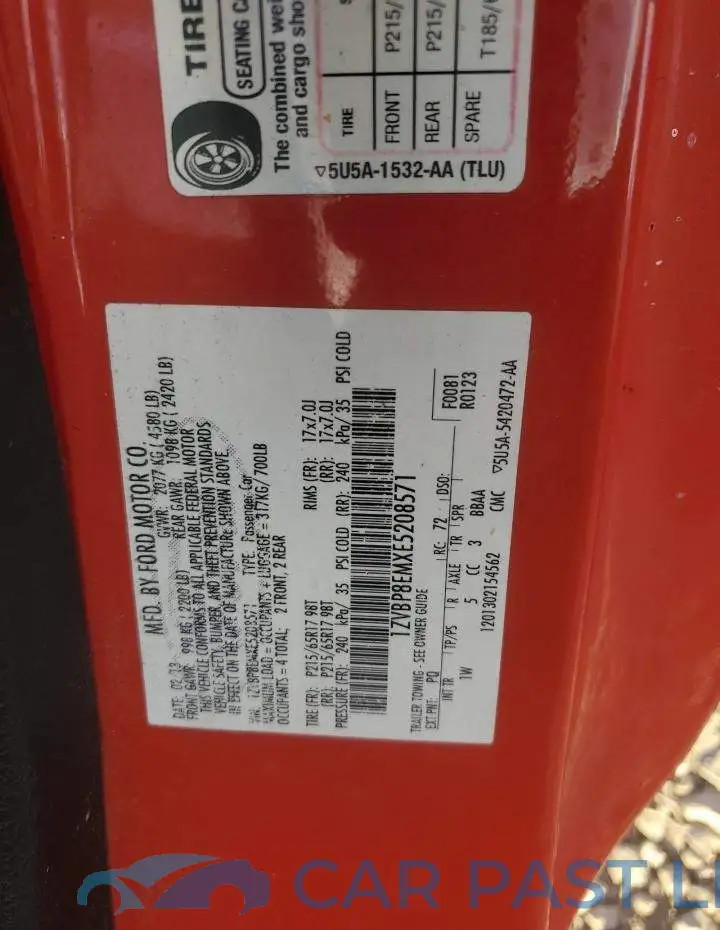 1ZVBP8EMXE5208571# 12
