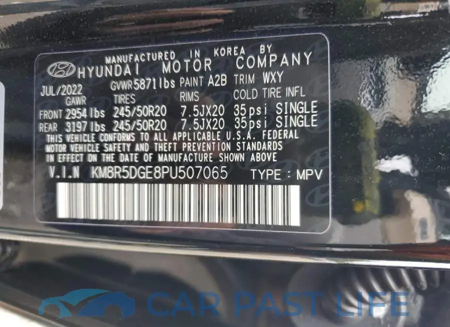 KM8R5DGE8PU507065# 14