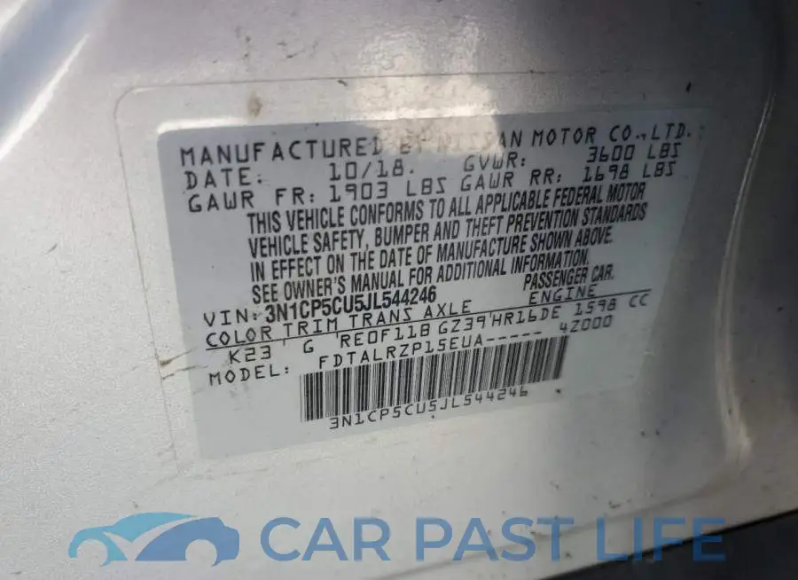 3N1CP5CU5JL544246# 14