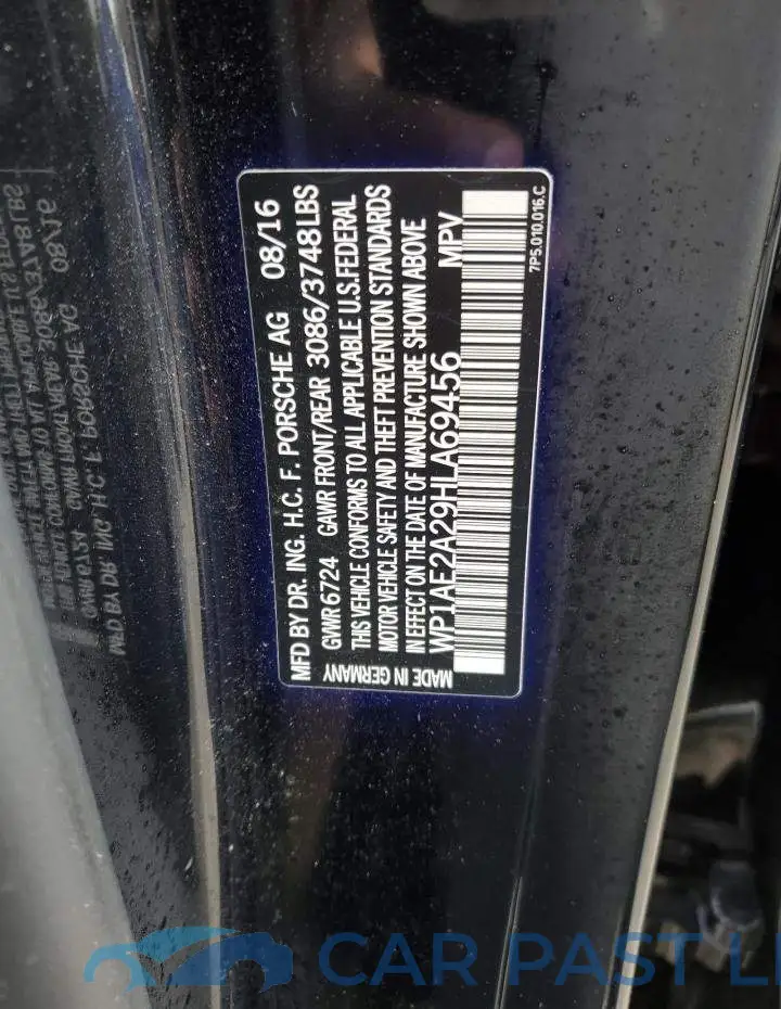 WP1AE2A29HLA69456# 14