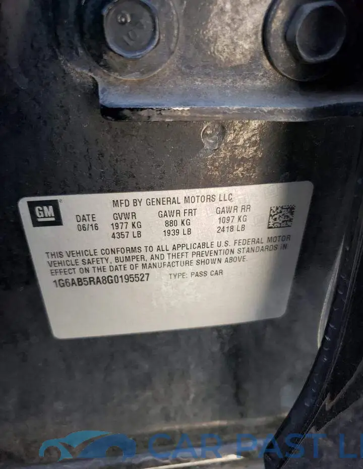 1G6AB5RA8G0195527# 13