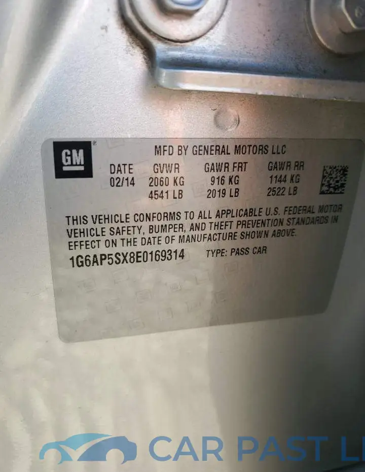 1G6AP5SX8E0169314# 12