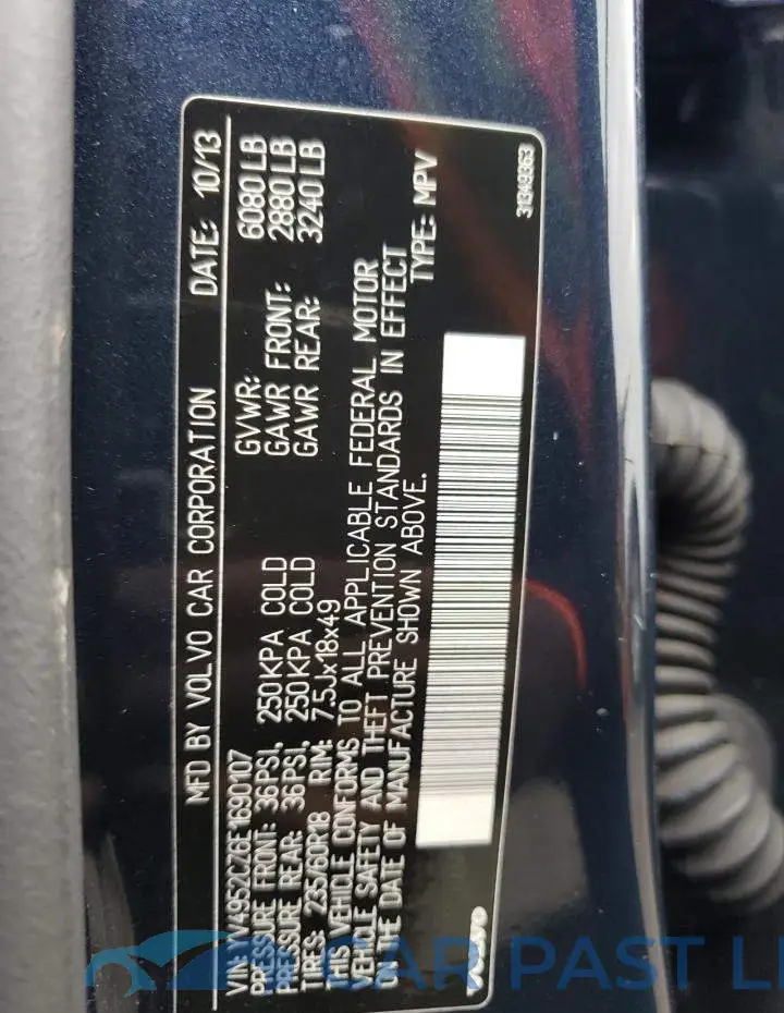 YV4952CZ6E1690107# 12