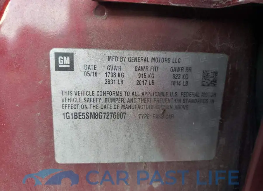 1G1BE5SM8G7276007# 12