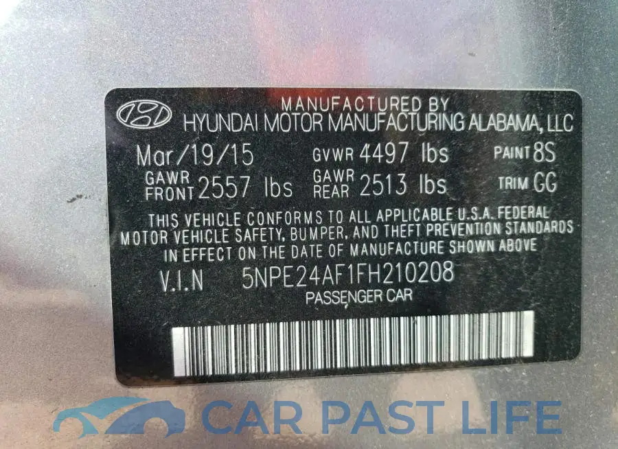 5NPE24AF1FH210208# 12