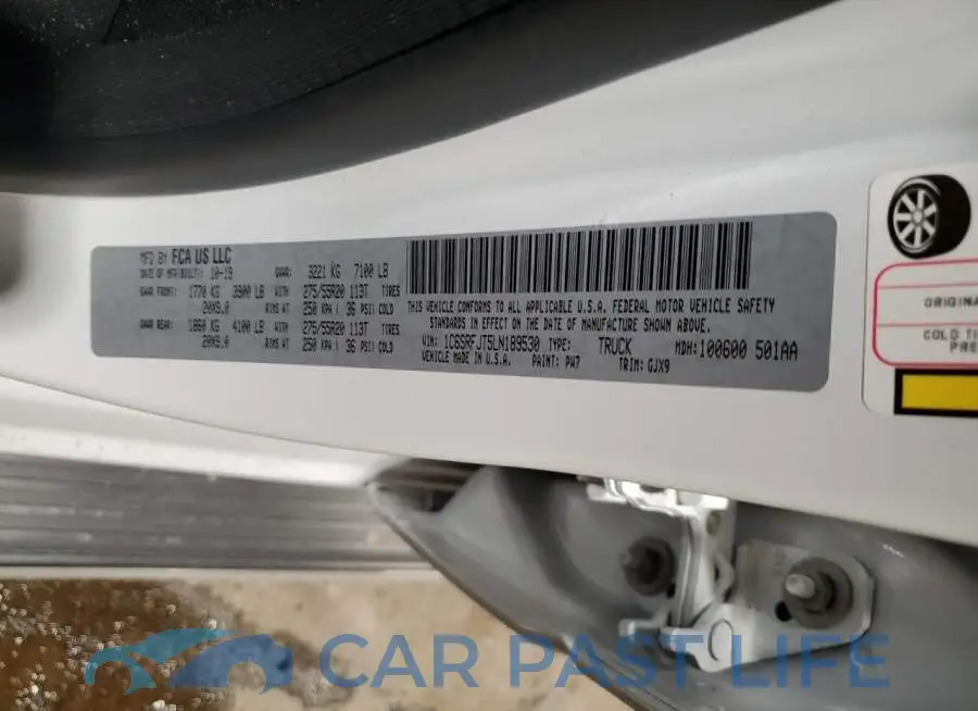 1C6SRFJT5LN189530# 12