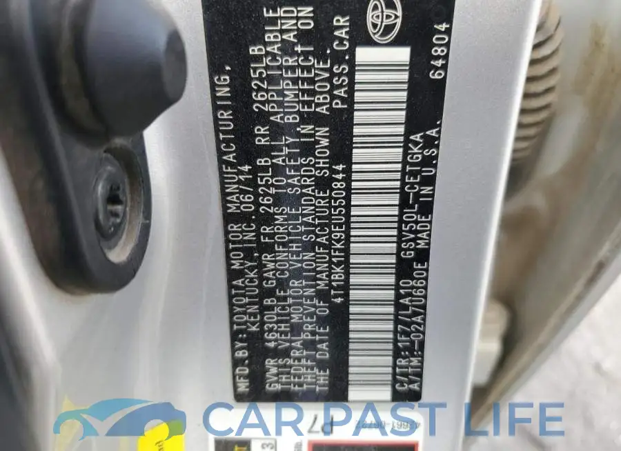 4T1BK1FK9EU550844# 12