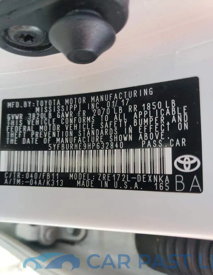 5YFBURHE9HP632840# 12