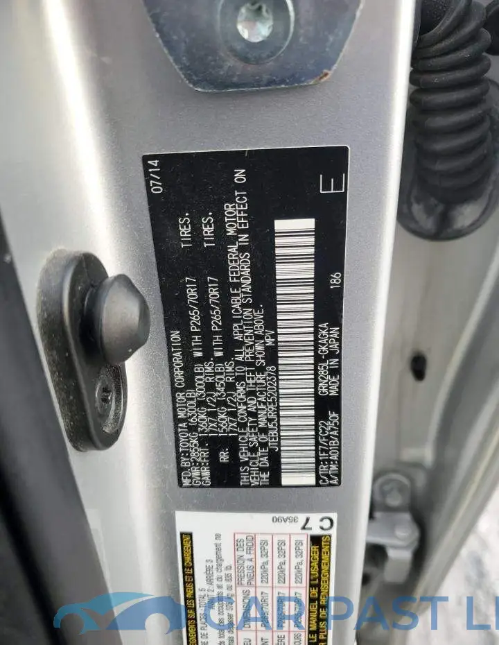 JTEBU5JR9E5202378# 13