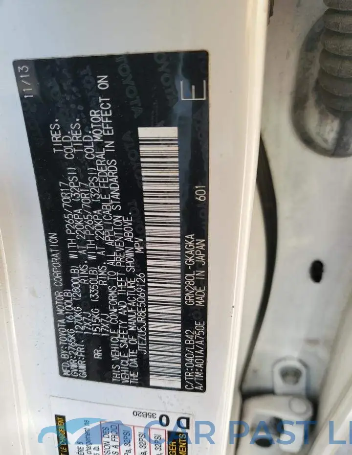 JTEZU5JR8E5069126# 14