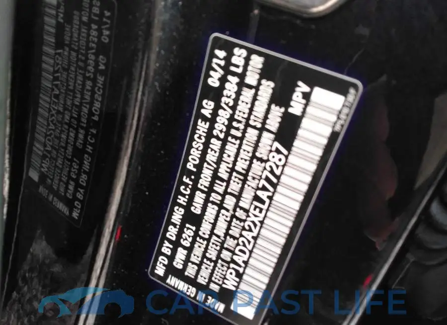 WP1AD2A2XELA77287# 12
