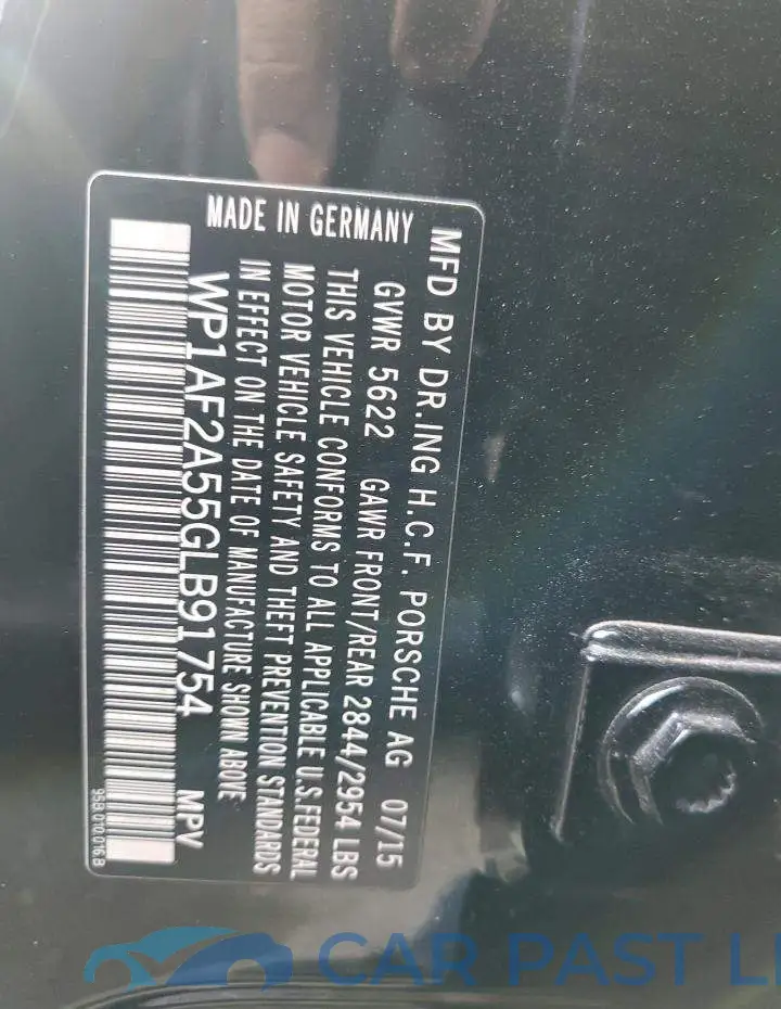 WP1AF2A55GLB91754# 13