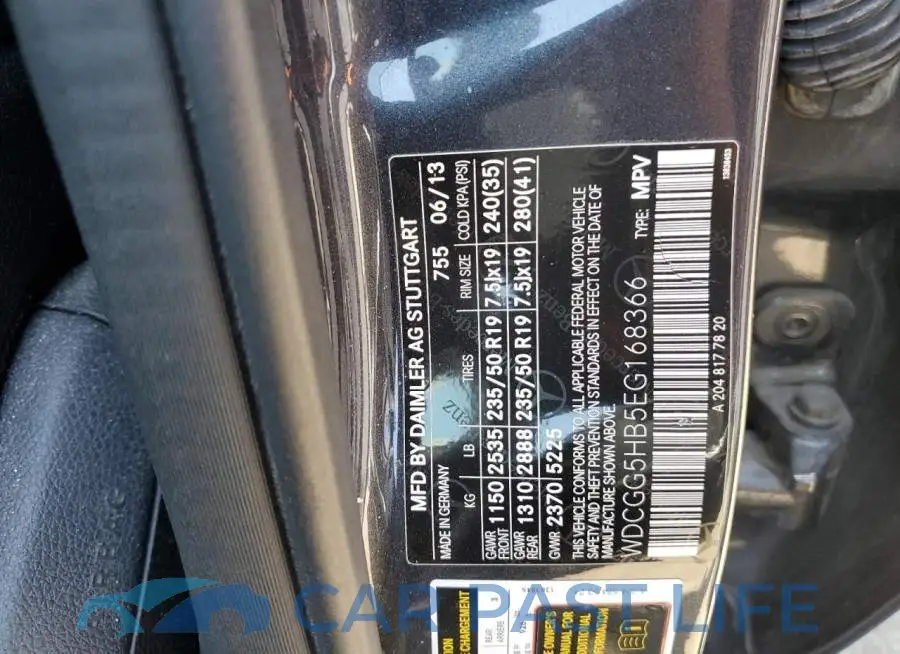 WDCGG5HB5EG168366# 12