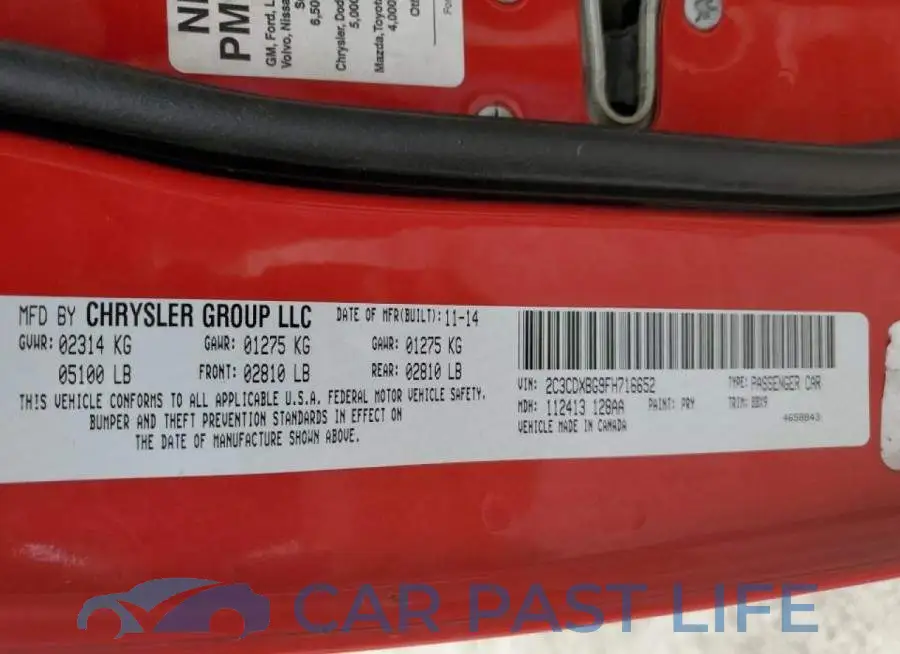 2C3CDXBG9FH716652# 10